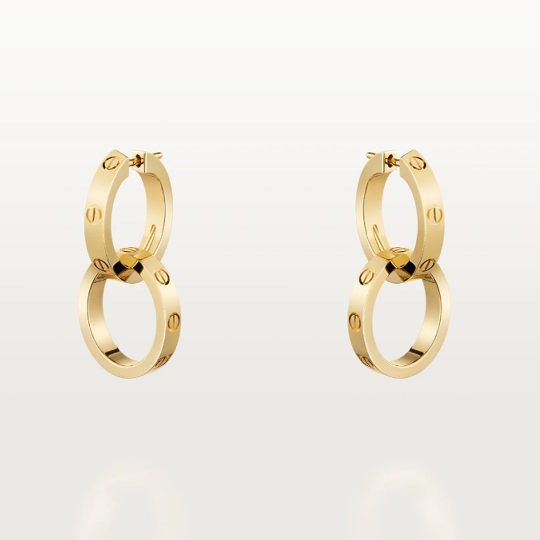 Love Ohrringe 2 Reifen - Diamant